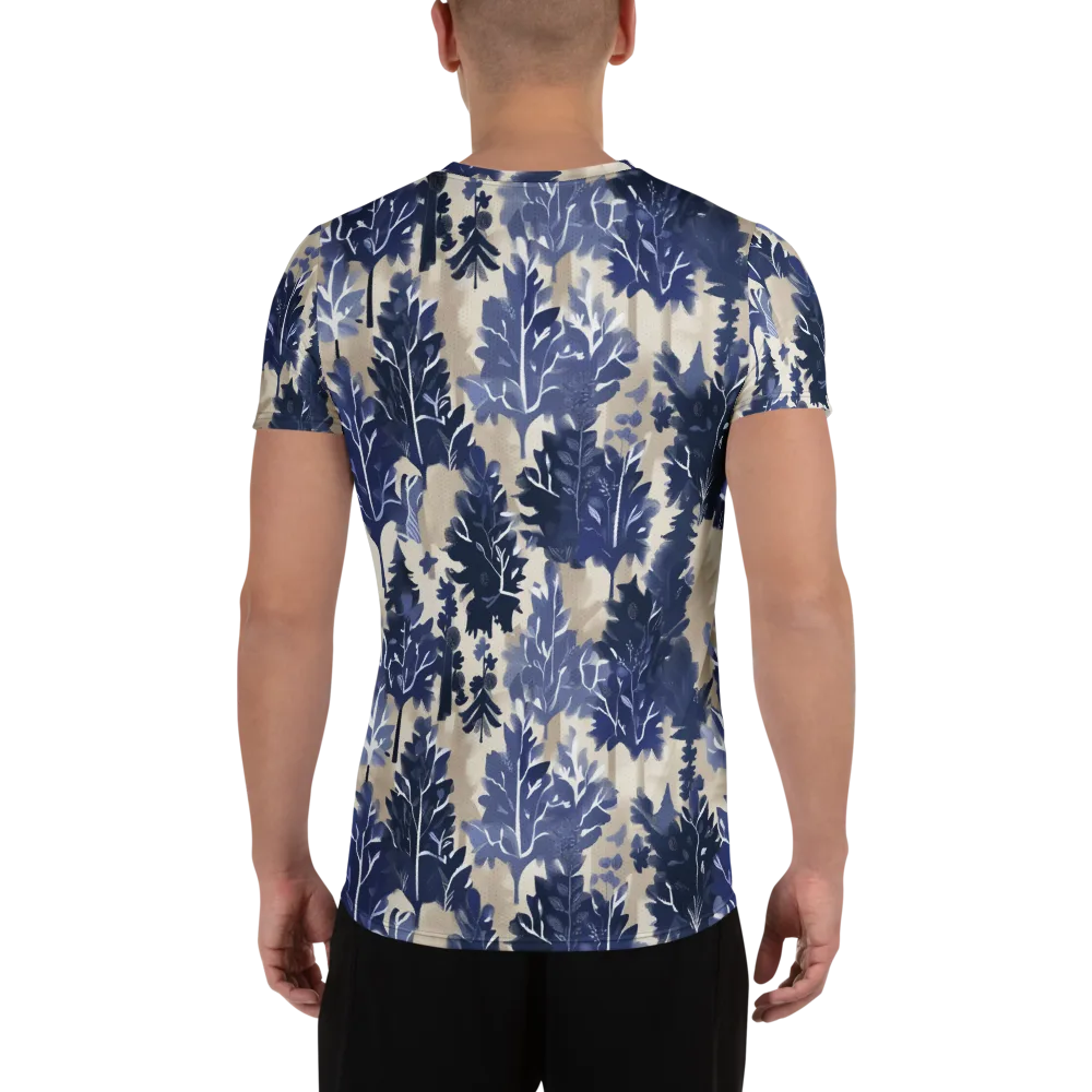 Indigo Understory on Men's Athletic T-Shirt — Back