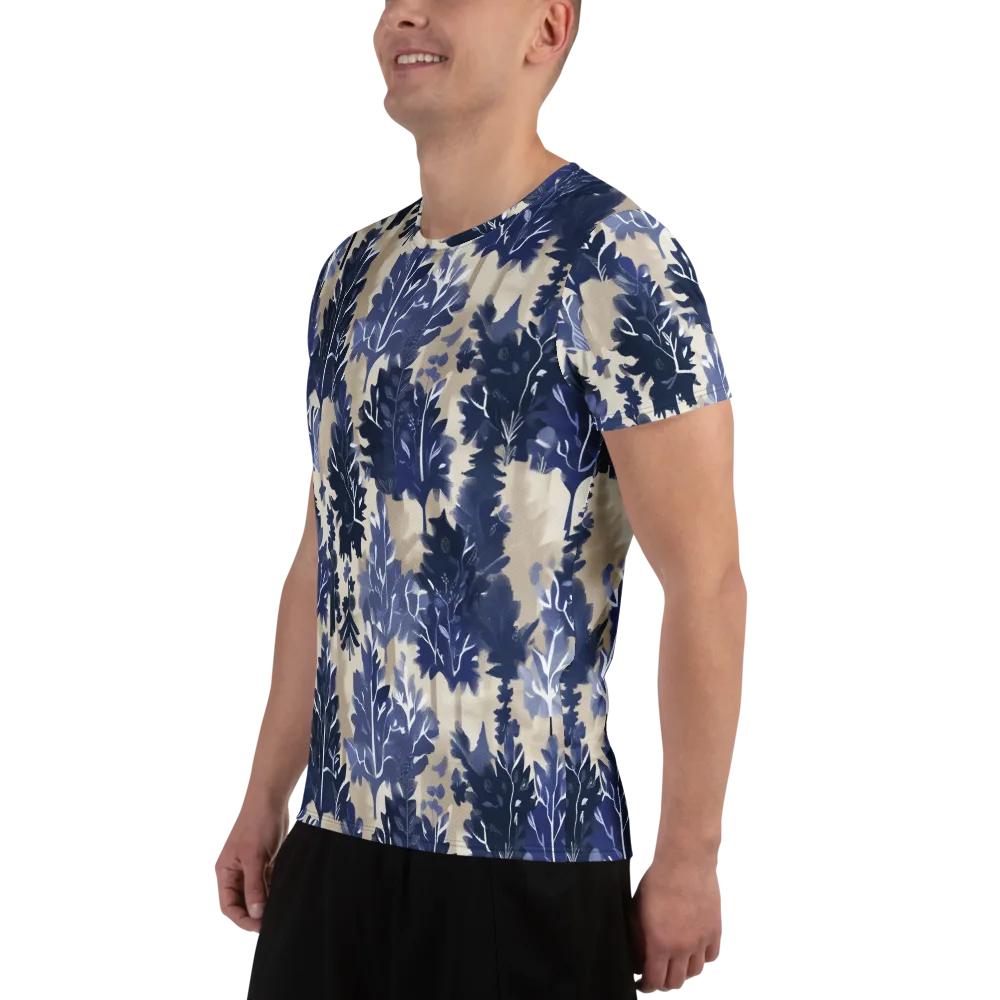 Indigo Understory on Men's Athletic T-Shirt — Left