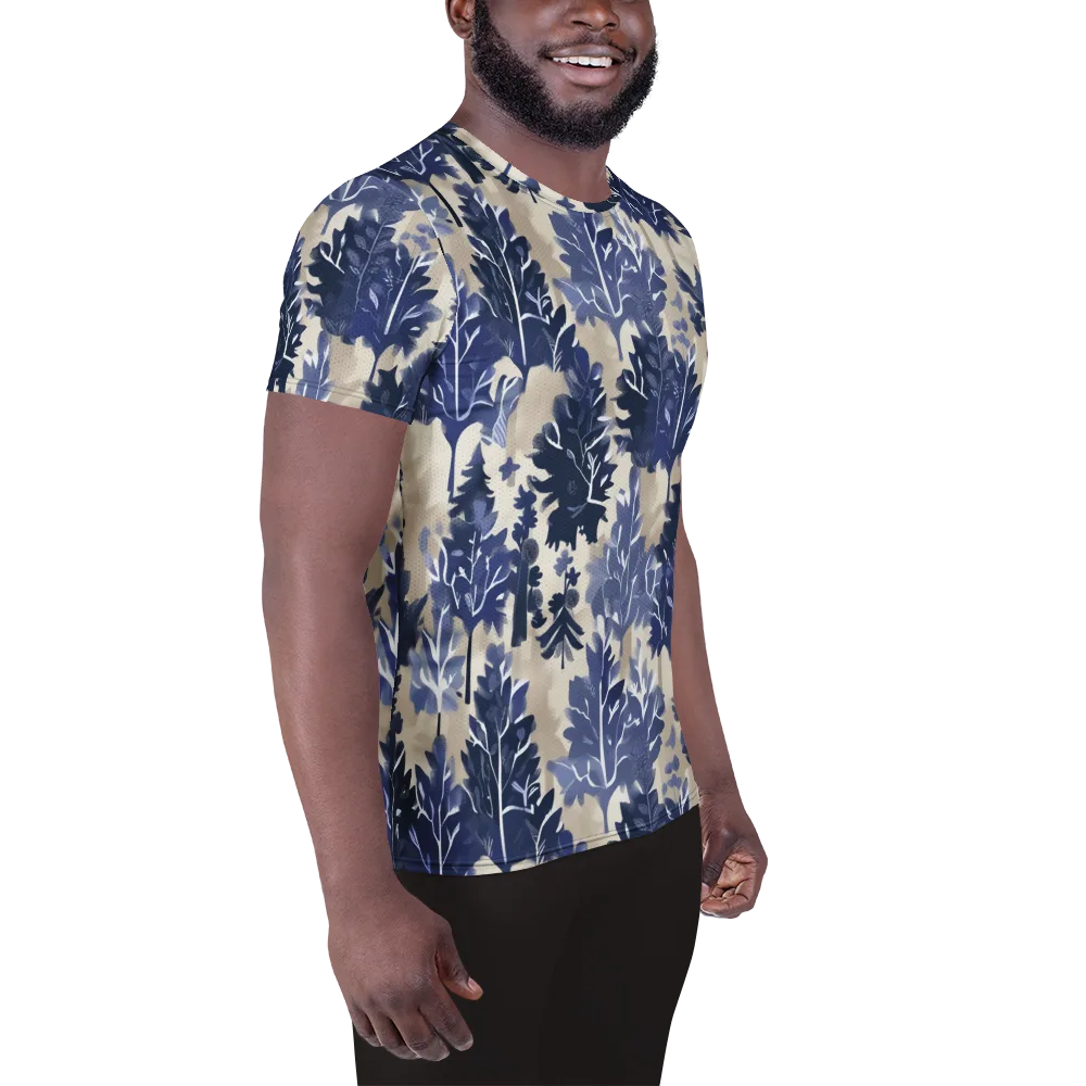 Indigo Understory on Men's Athletic T-Shirt — Right