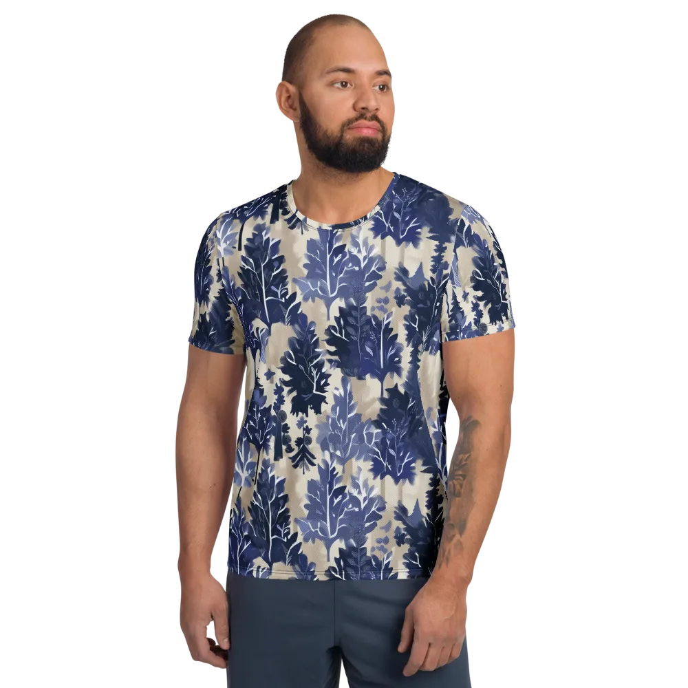 Indigo Understory on Men's Athletic T-Shirt — Front
