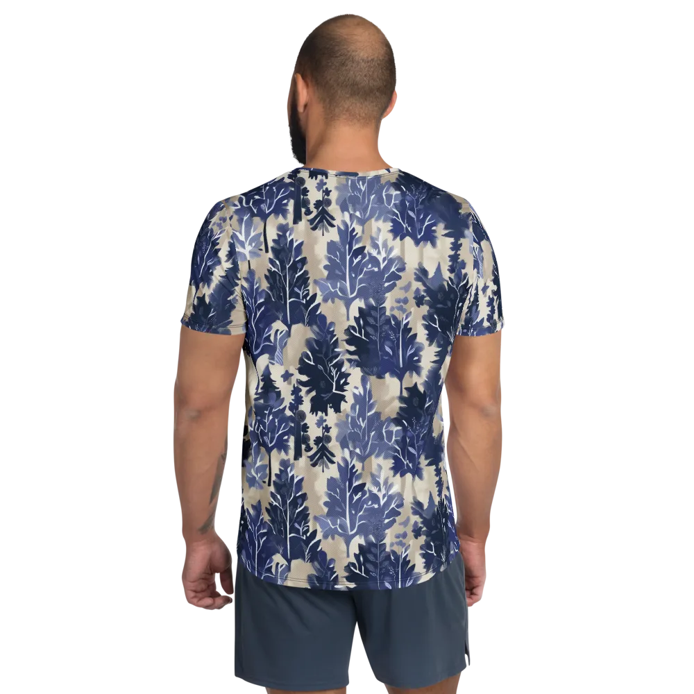 Indigo Understory on Men's Athletic T-Shirt — Back