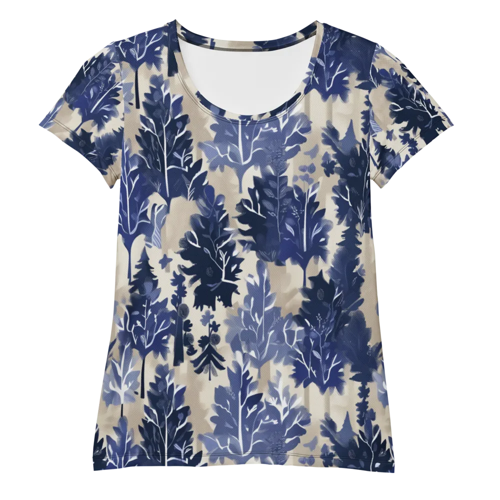 Indigo Understory on Women's Athletic T-Shirt — Front