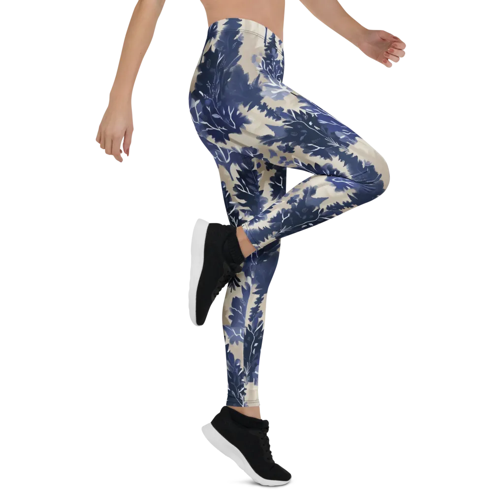Indigo Understory on Leggings — Right