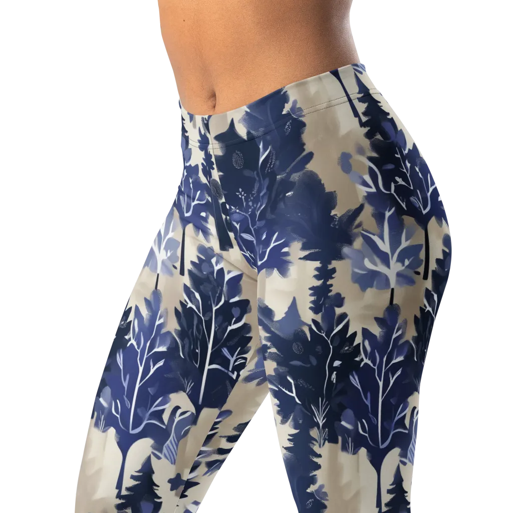 Indigo Understory on Leggings — Left Front