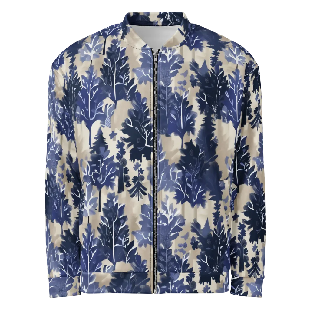 Indigo Understory on Bomber Jacket — Front