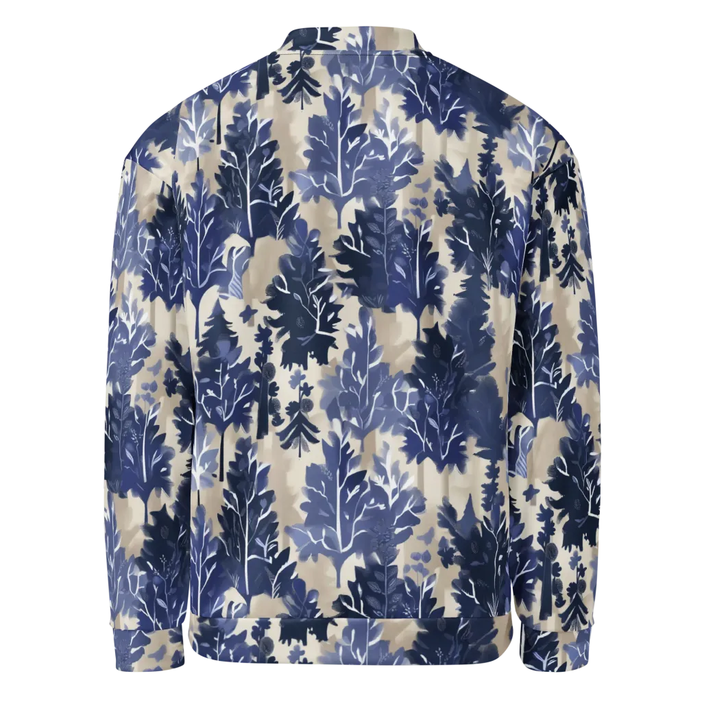 Indigo Understory on Bomber Jacket — Back