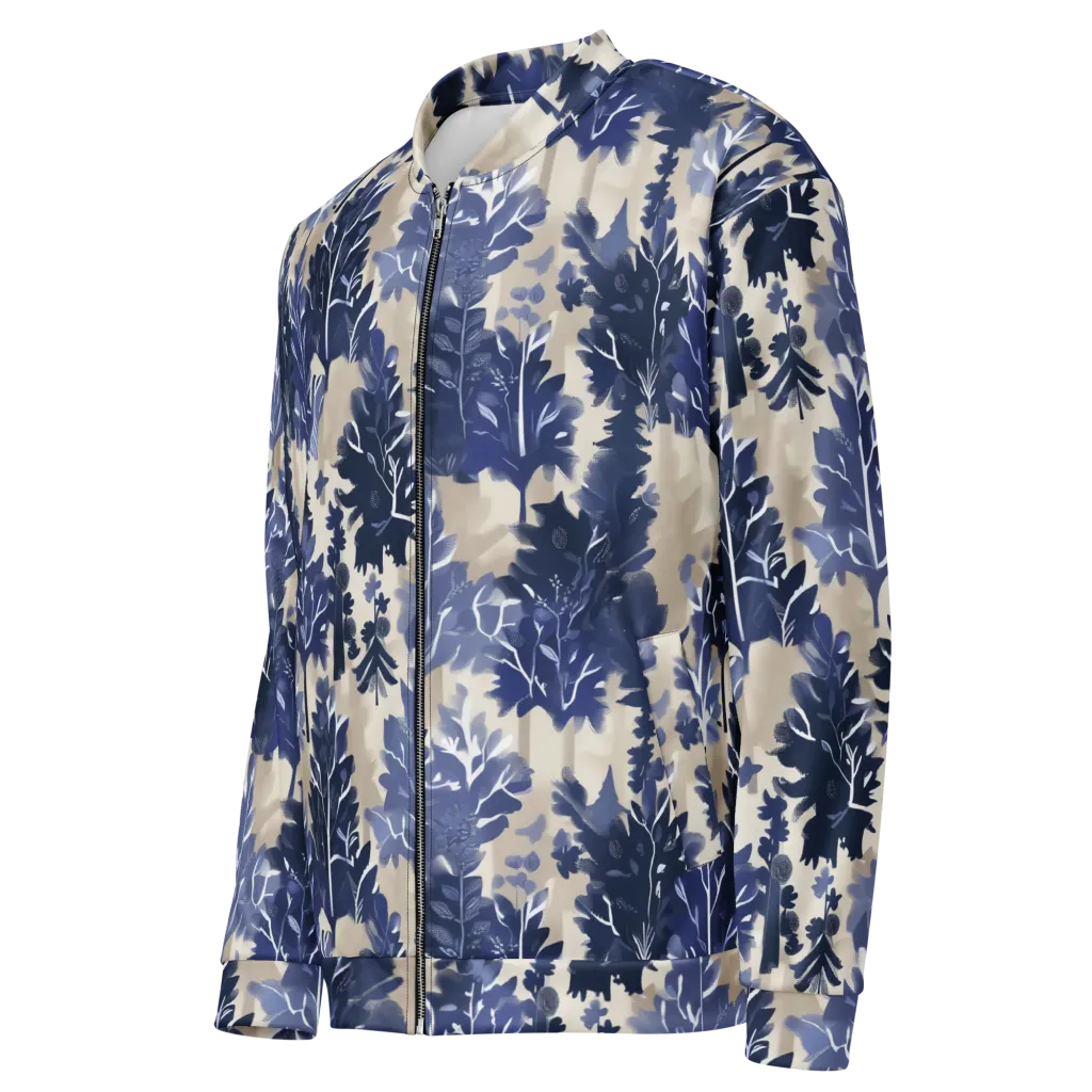 Indigo Understory on Bomber Jacket — Left Front