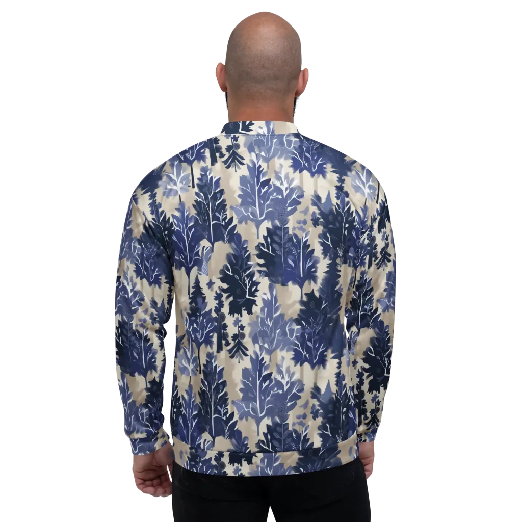 Indigo Understory on Bomber Jacket — Back