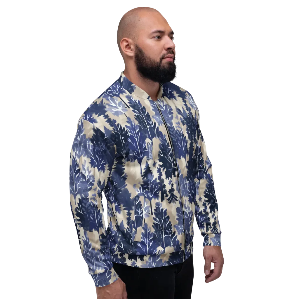 Indigo Understory on Bomber Jacket — Right