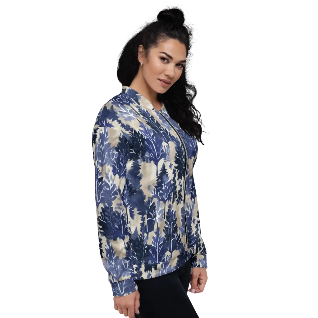 Indigo Understory on Bomber Jacket — Right