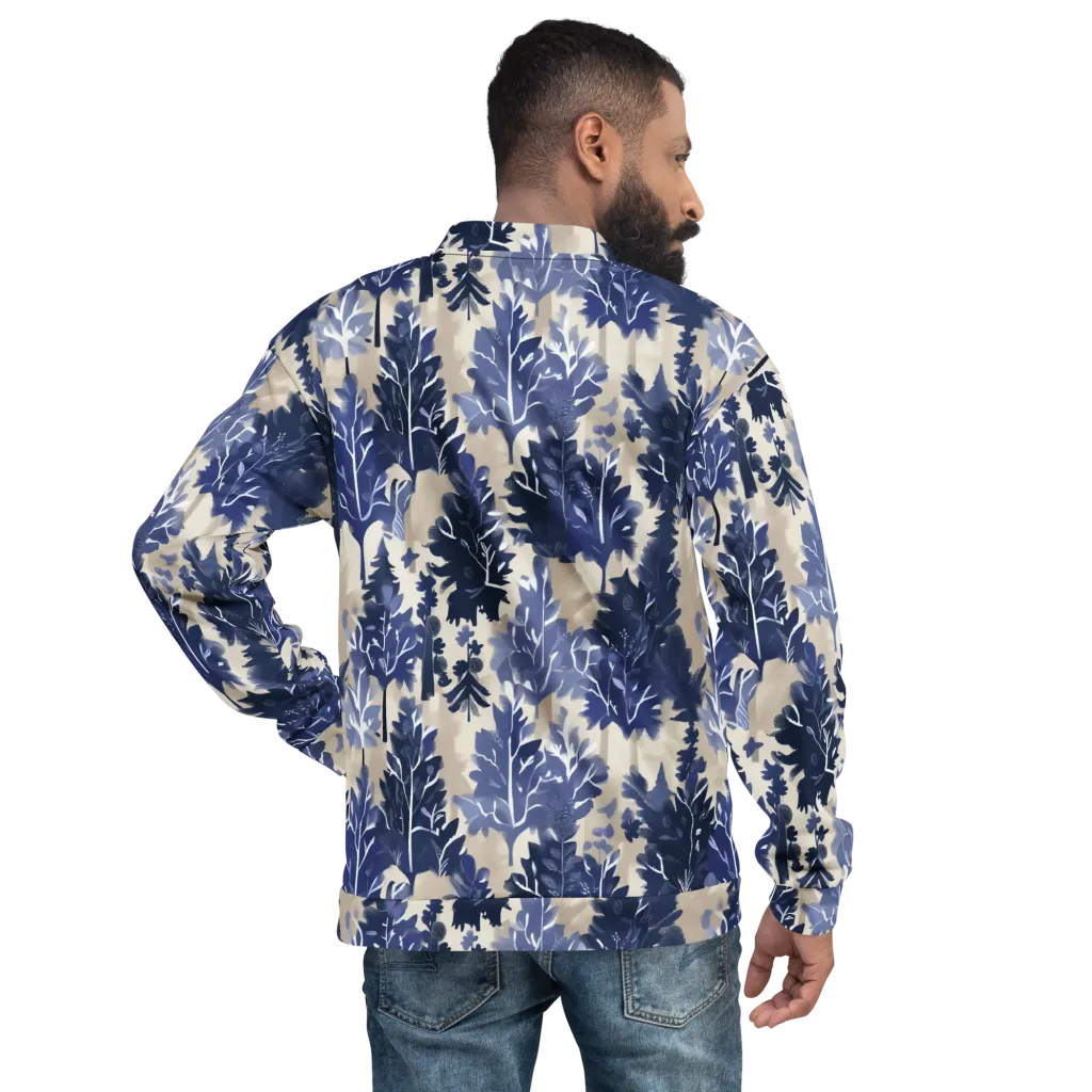 Indigo Understory on Bomber Jacket — Back