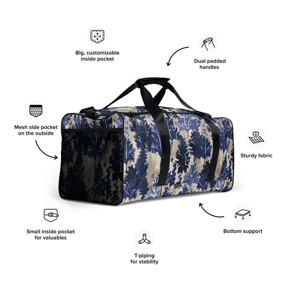 Indigo Understory on Duffle Bag — Right Front