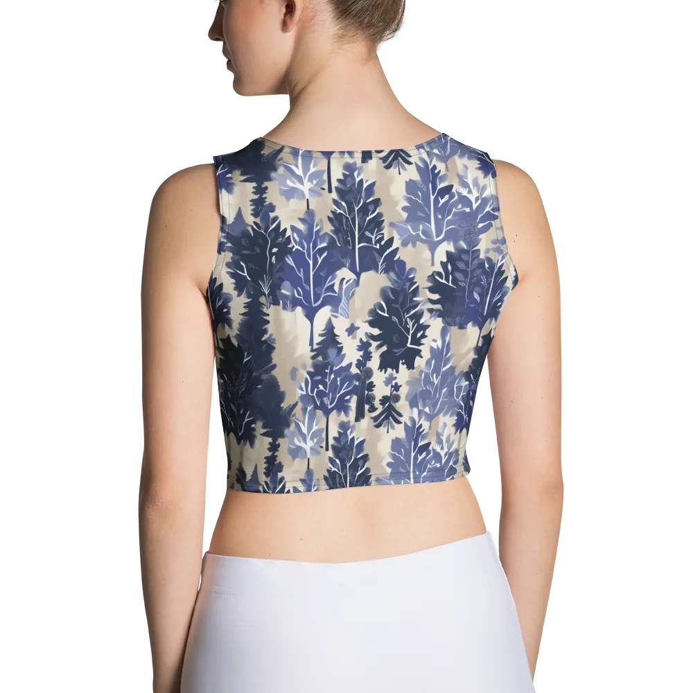 Indigo Understory on Crop Top — Back