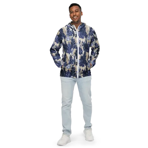 Indigo Understory on a Men's Windbreaker