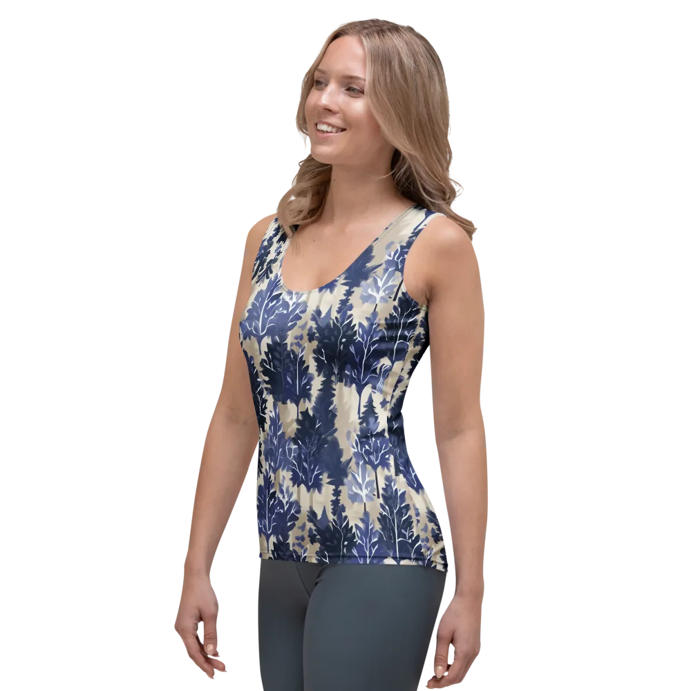 Indigo Understory on Women's Tank Top — Left Front