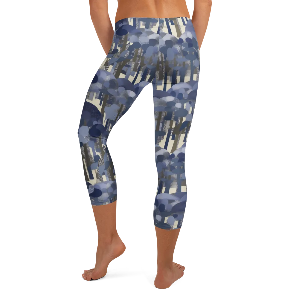 Bluewood Canopy on Capri Leggings — Back