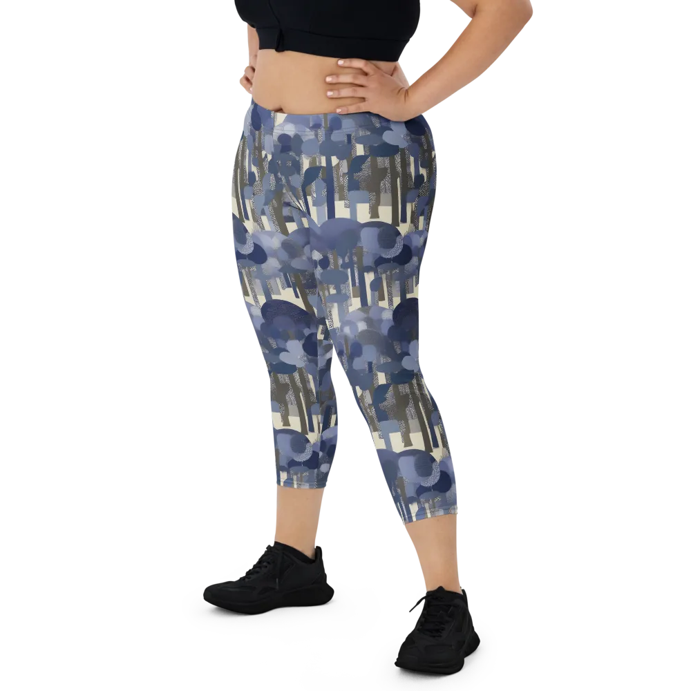 Bluewood Canopy on Capri Leggings — Front