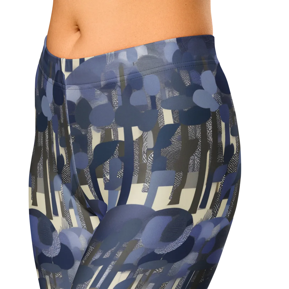 Bluewood Canopy on Capri Leggings — Zoomed-in