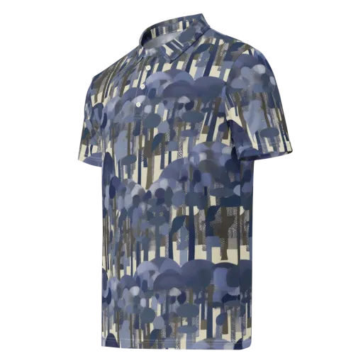 Bluewood Canopy on a Men's Slim Fit Polo Shirt