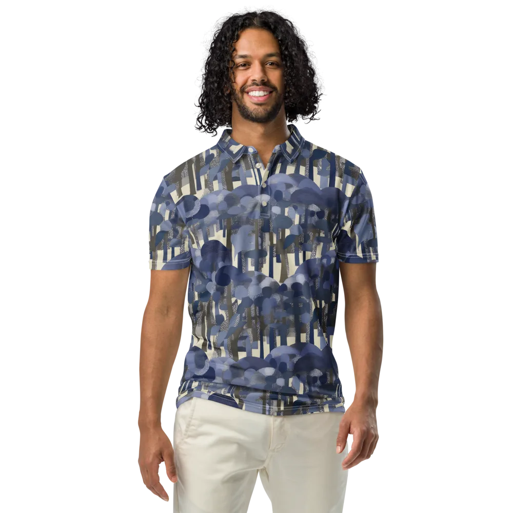 Bluewood Canopy on Men's Slim Fit Polo Shirt — Front