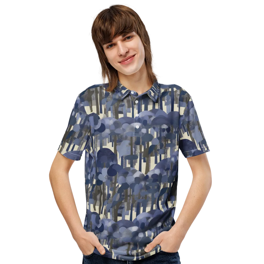 Bluewood Canopy on Men's Slim Fit Polo Shirt — Front