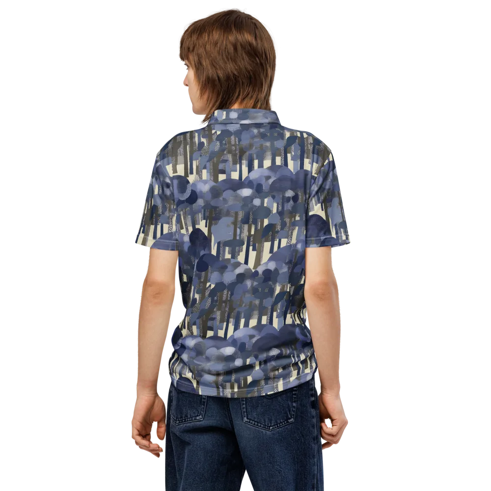 Bluewood Canopy on Men's Slim Fit Polo Shirt — Back