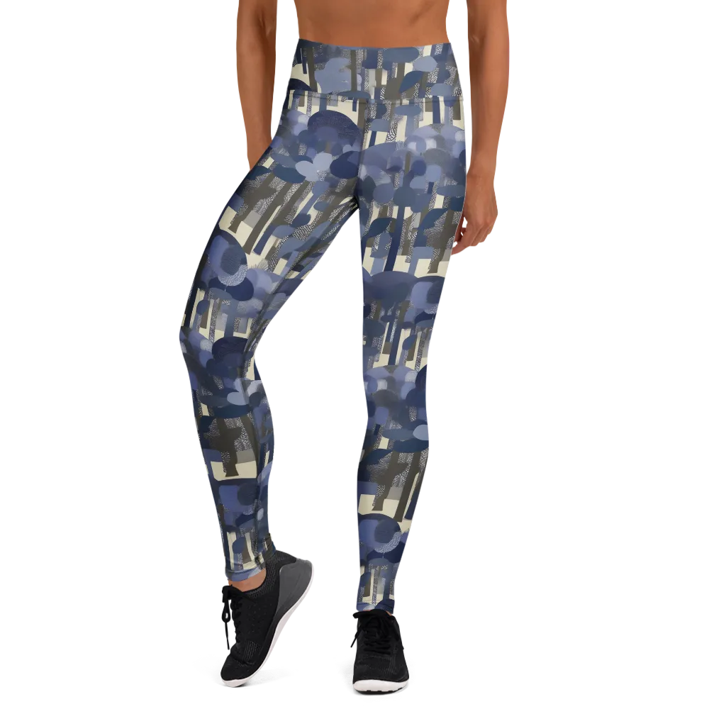 Bluewood Canopy on Yoga Leggings — Front