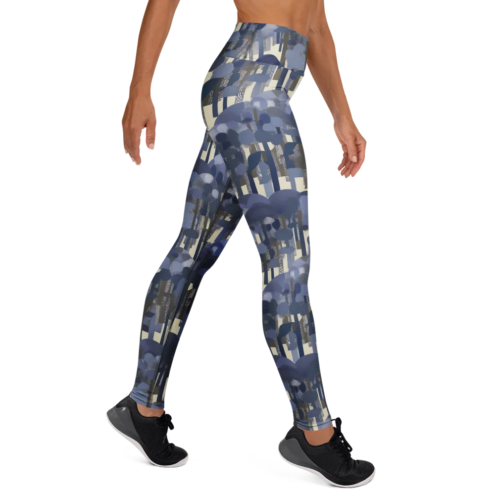 Bluewood Canopy on Yoga Leggings — Right