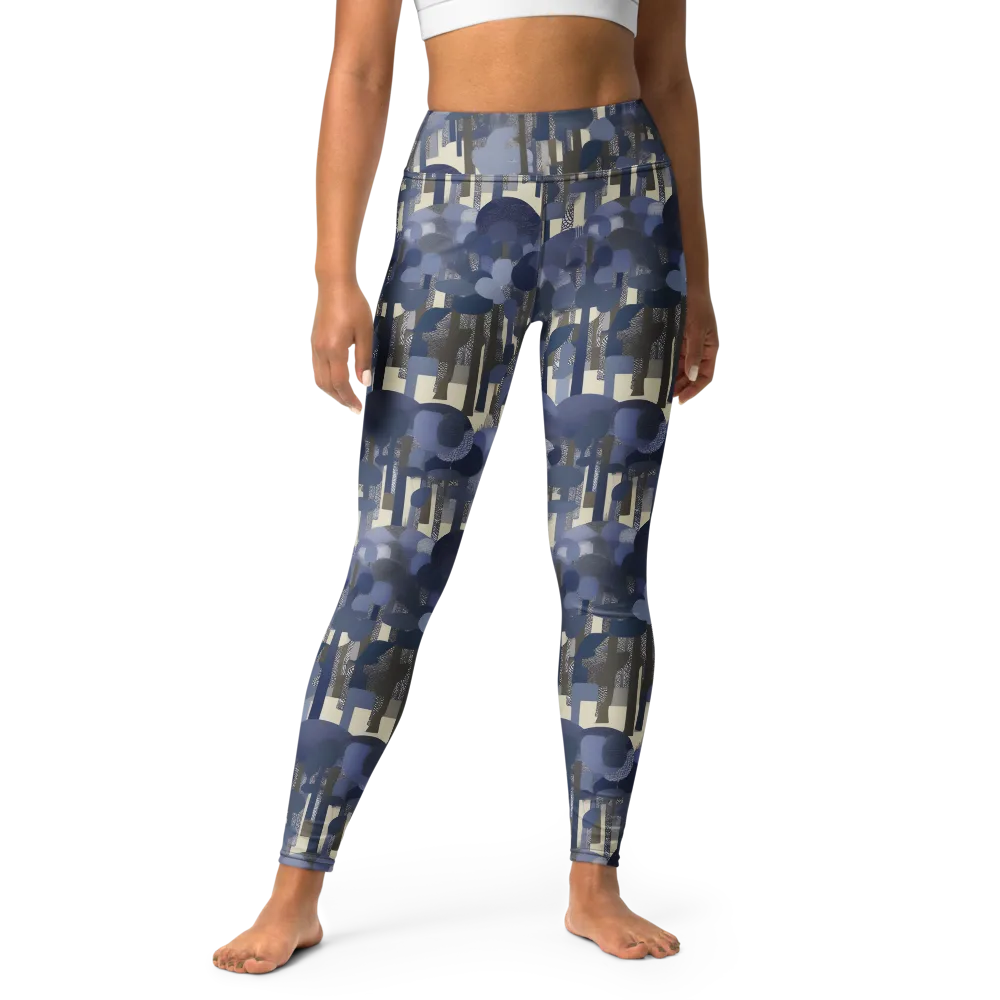 Bluewood Canopy on Yoga Leggings — Front