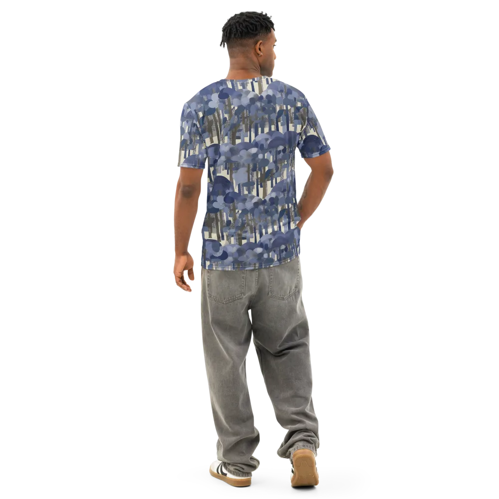 Bluewood Canopy on Men's Cotton Crew Neck T-Shirt — Back