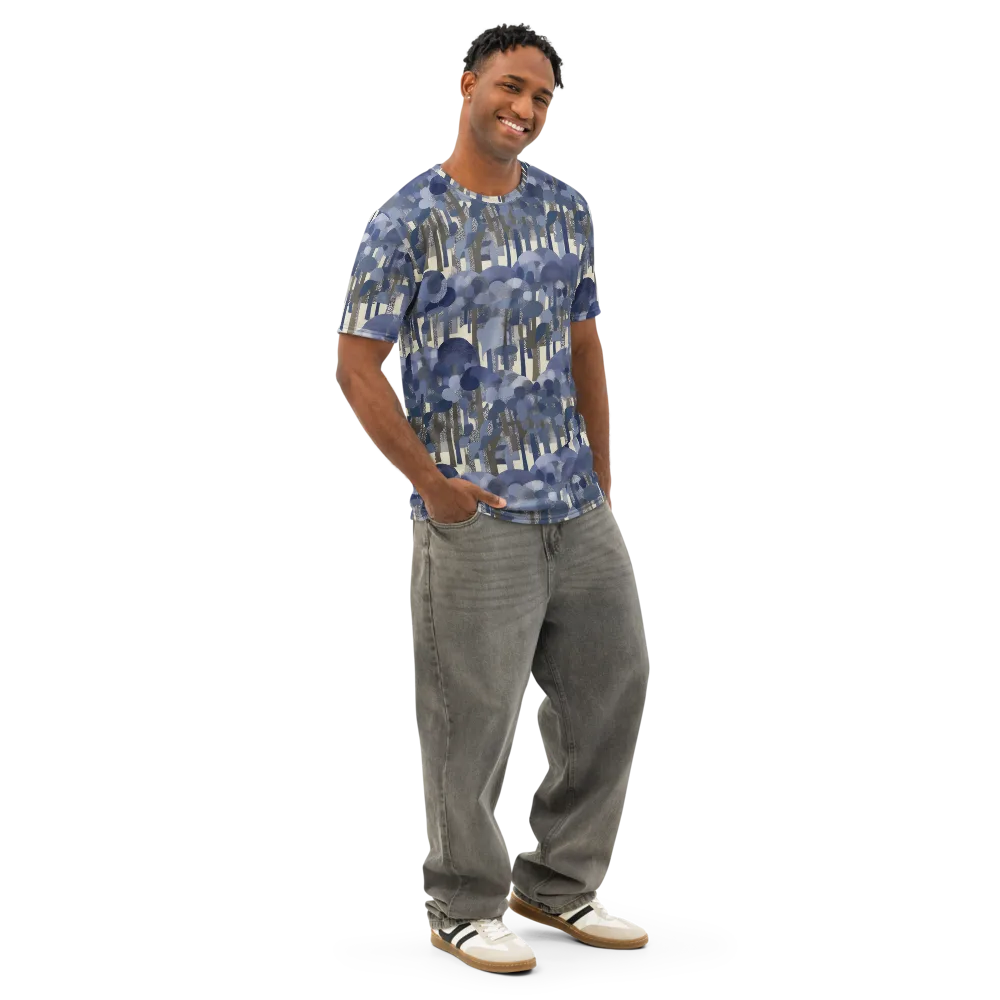 Bluewood Canopy on Men's Cotton Crew Neck T-Shirt — Right Front