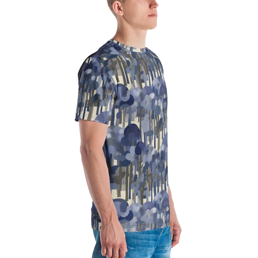 Bluewood Canopy on Men's Crew Neck T-Shirt — Right
