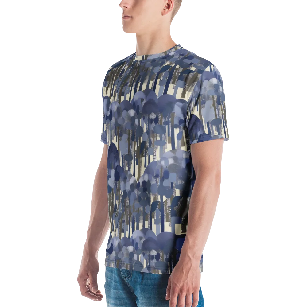 Bluewood Canopy on Men's Crew Neck T-Shirt — Left