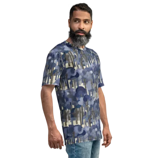Bluewood Canopy on a Men's Crew Neck T-Shirt