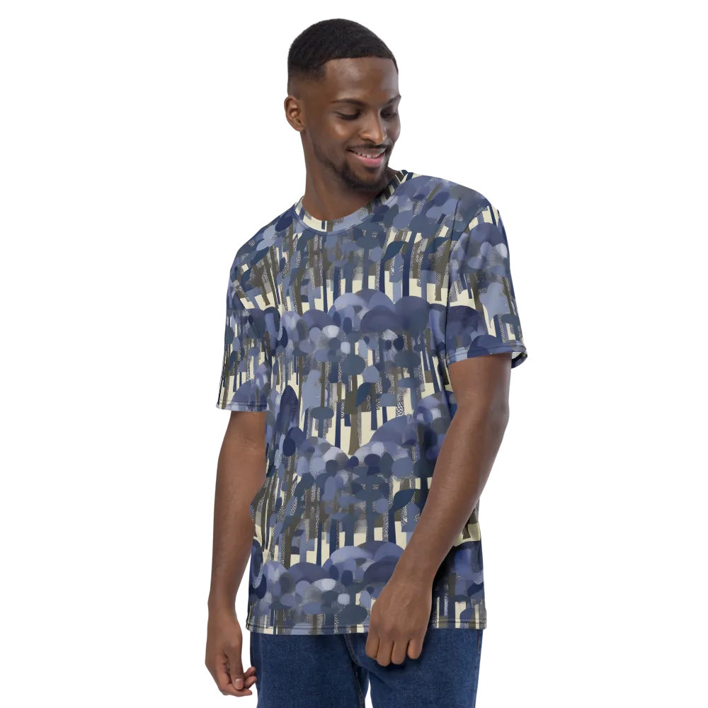 Bluewood Canopy on Men's Crew Neck T-Shirt — Left