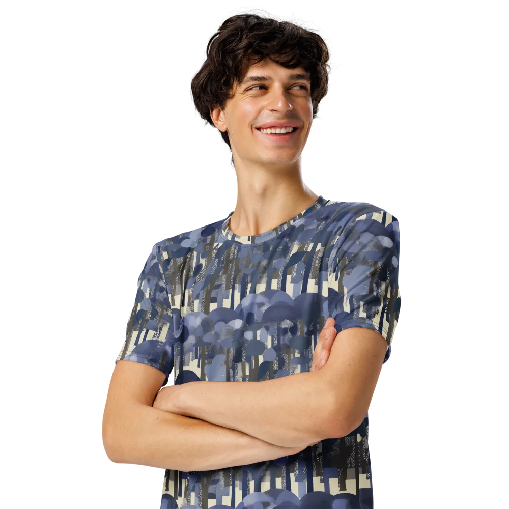 Bluewood Canopy on Men's Crew Neck T-Shirt — Left Front