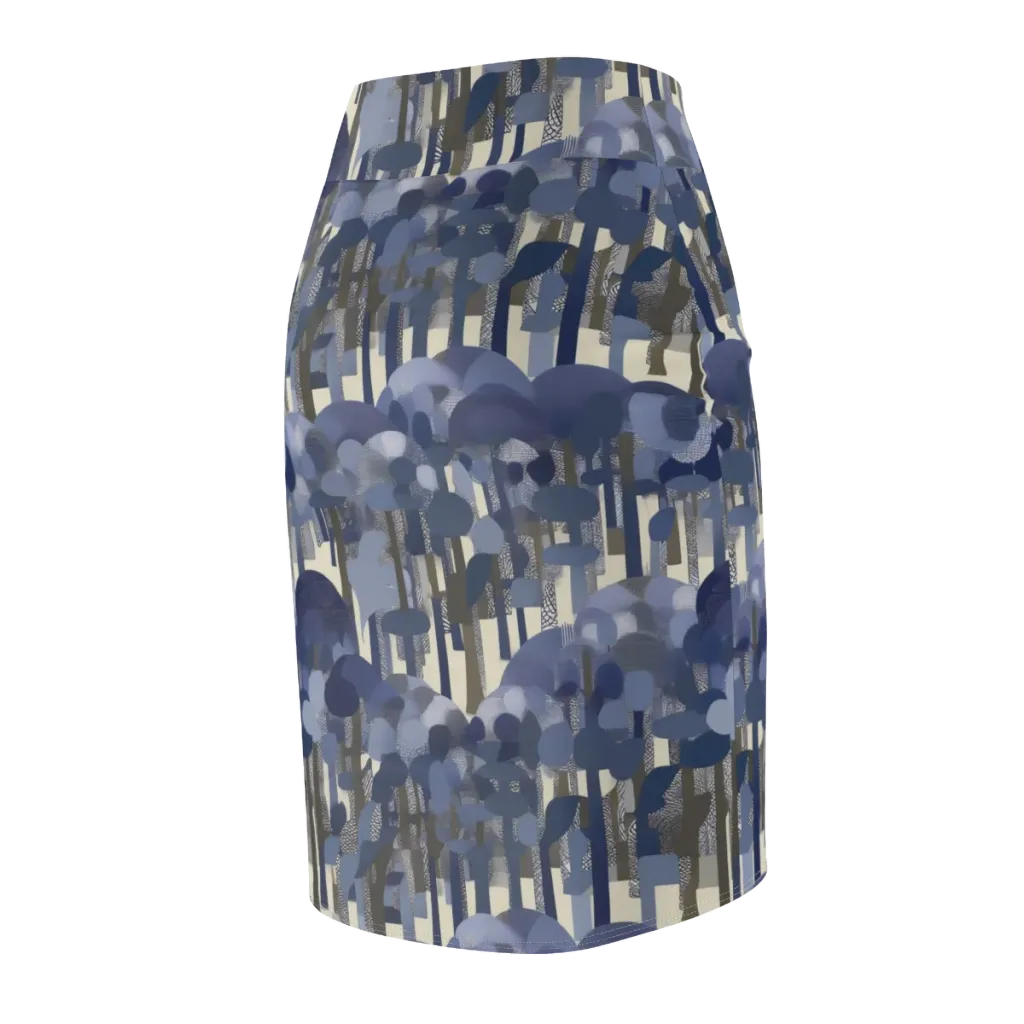 Bluewood Canopy on Pencil Skirt — Back Side