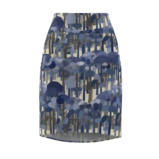 Bluewood Canopy on a Pencil Skirt