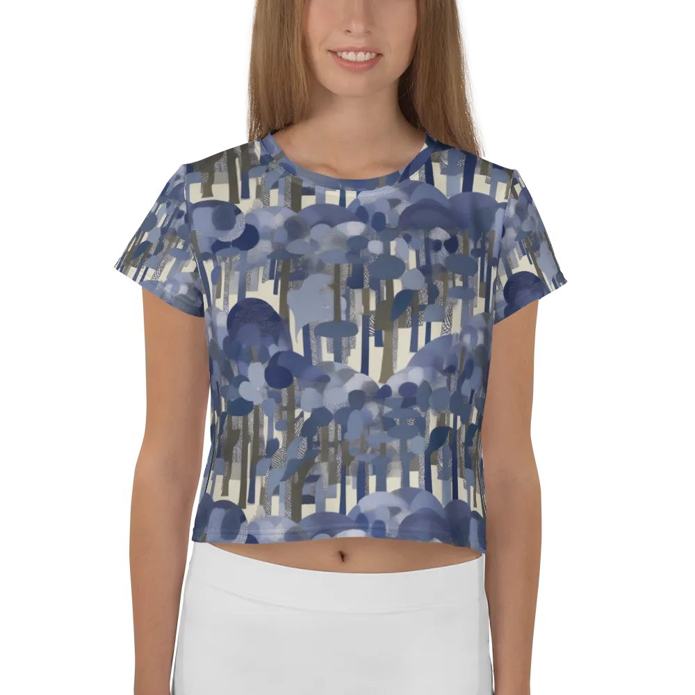 Bluewood Canopy on Crop Tee — Front