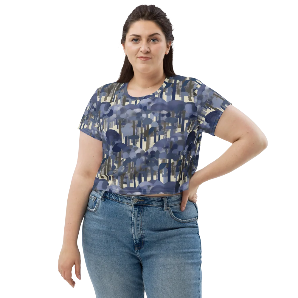 Bluewood Canopy on Crop Tee — Front