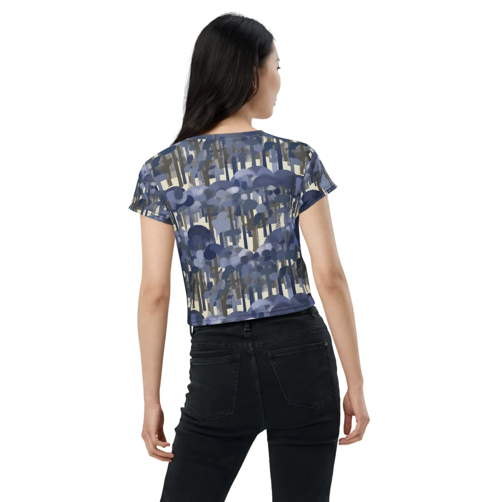 Bluewood Canopy on Crop Tee — Back