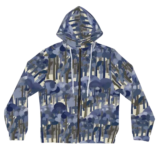 Bluewood Canopy on a Women's Full-Zip Hoodie