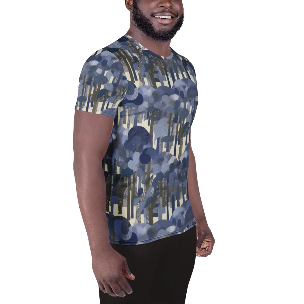 Bluewood Canopy on Men's Athletic T-Shirt — Right