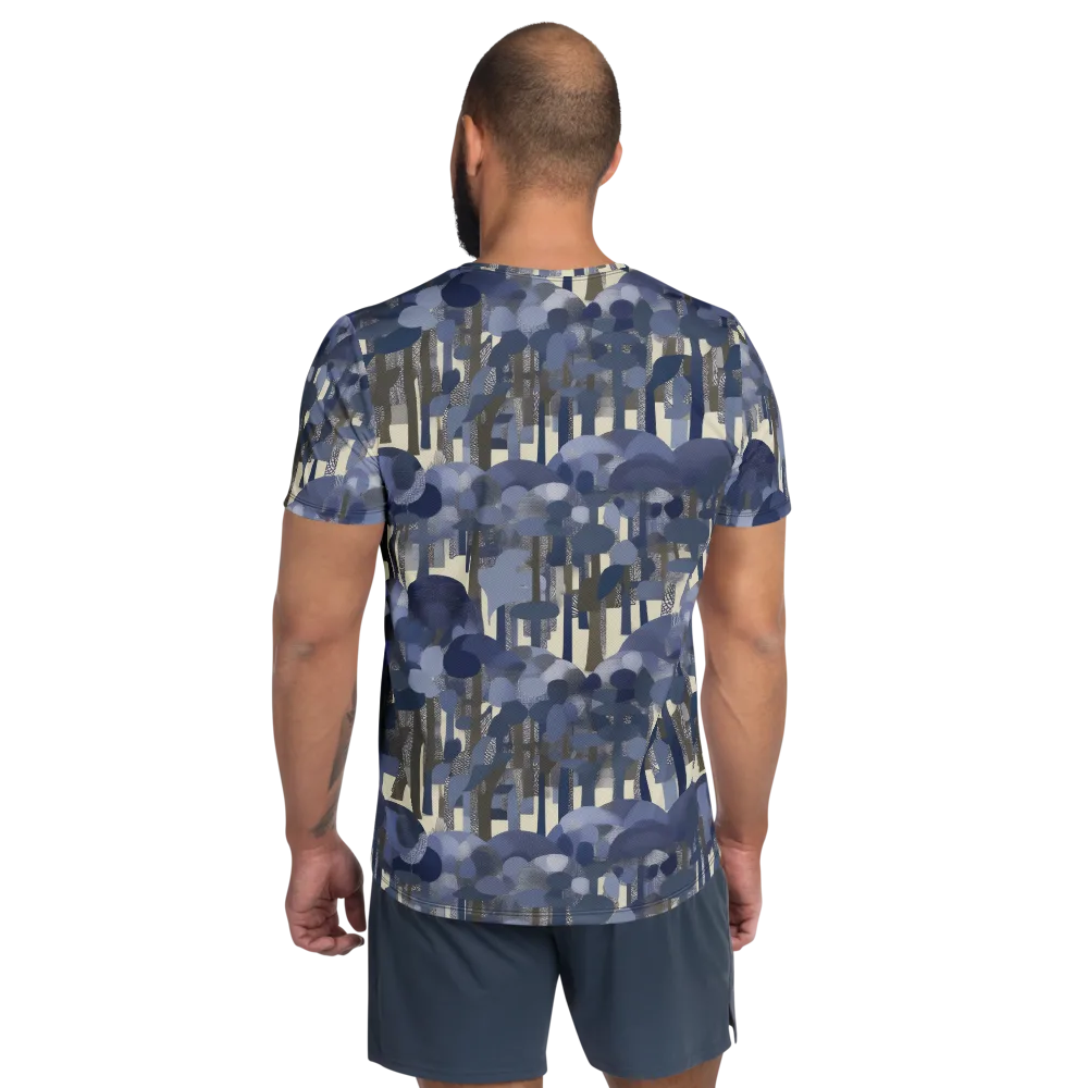 Bluewood Canopy on Men's Athletic T-Shirt — Back
