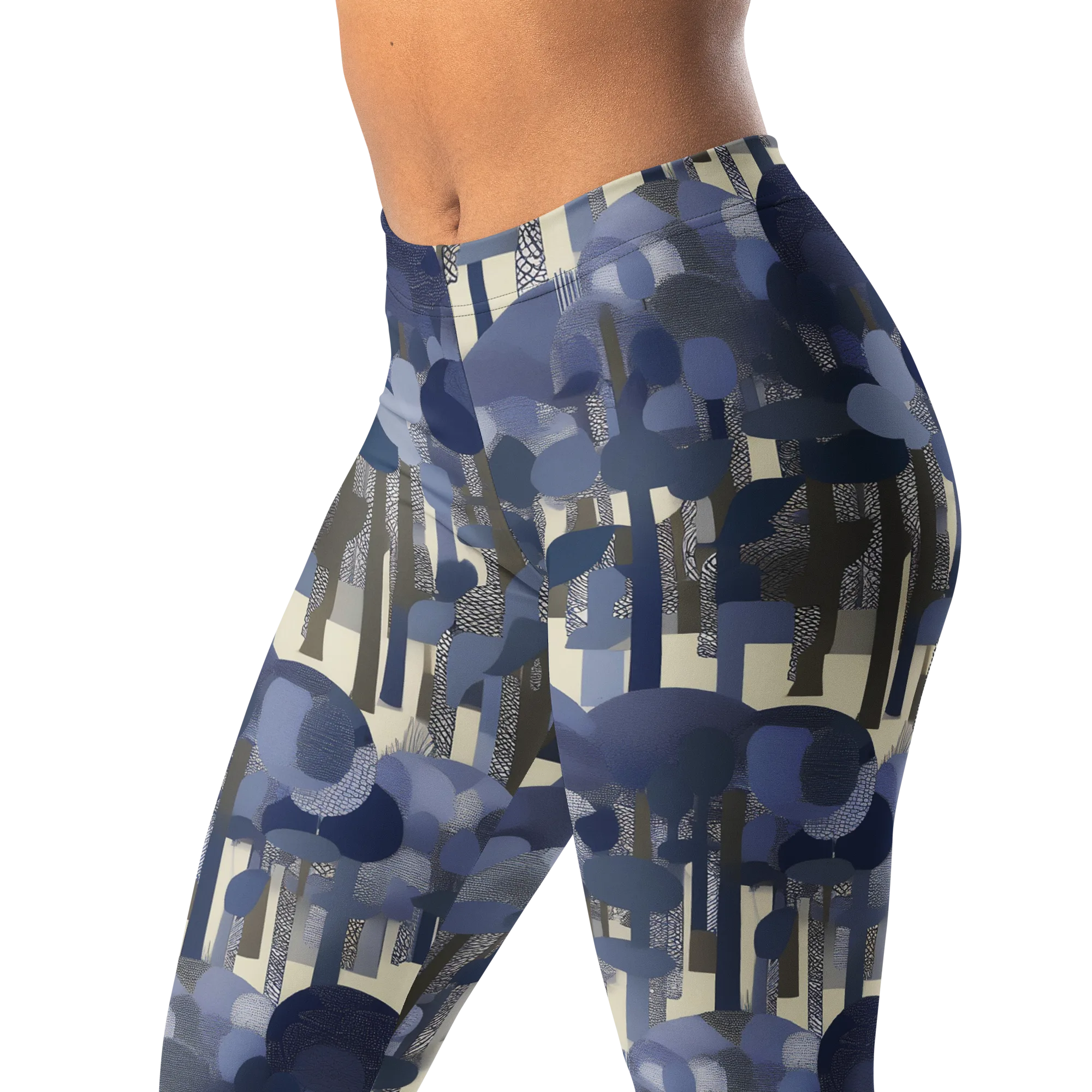 Bluewood Canopy on Leggings — Left Front