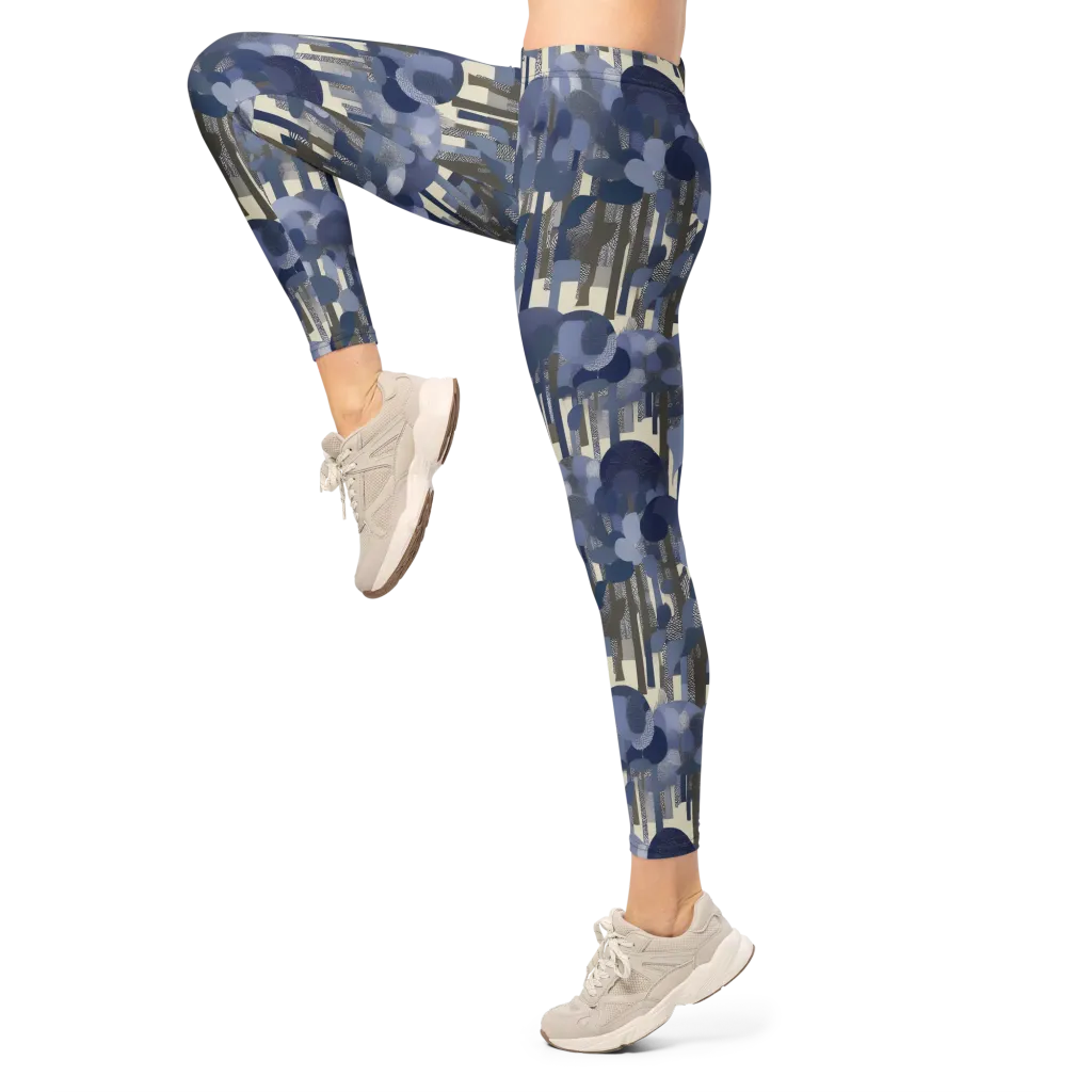 Bluewood Canopy on Leggings — Left