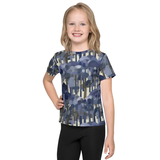 Bluewood Canopy on a Kids Crew Neck T-Shirt