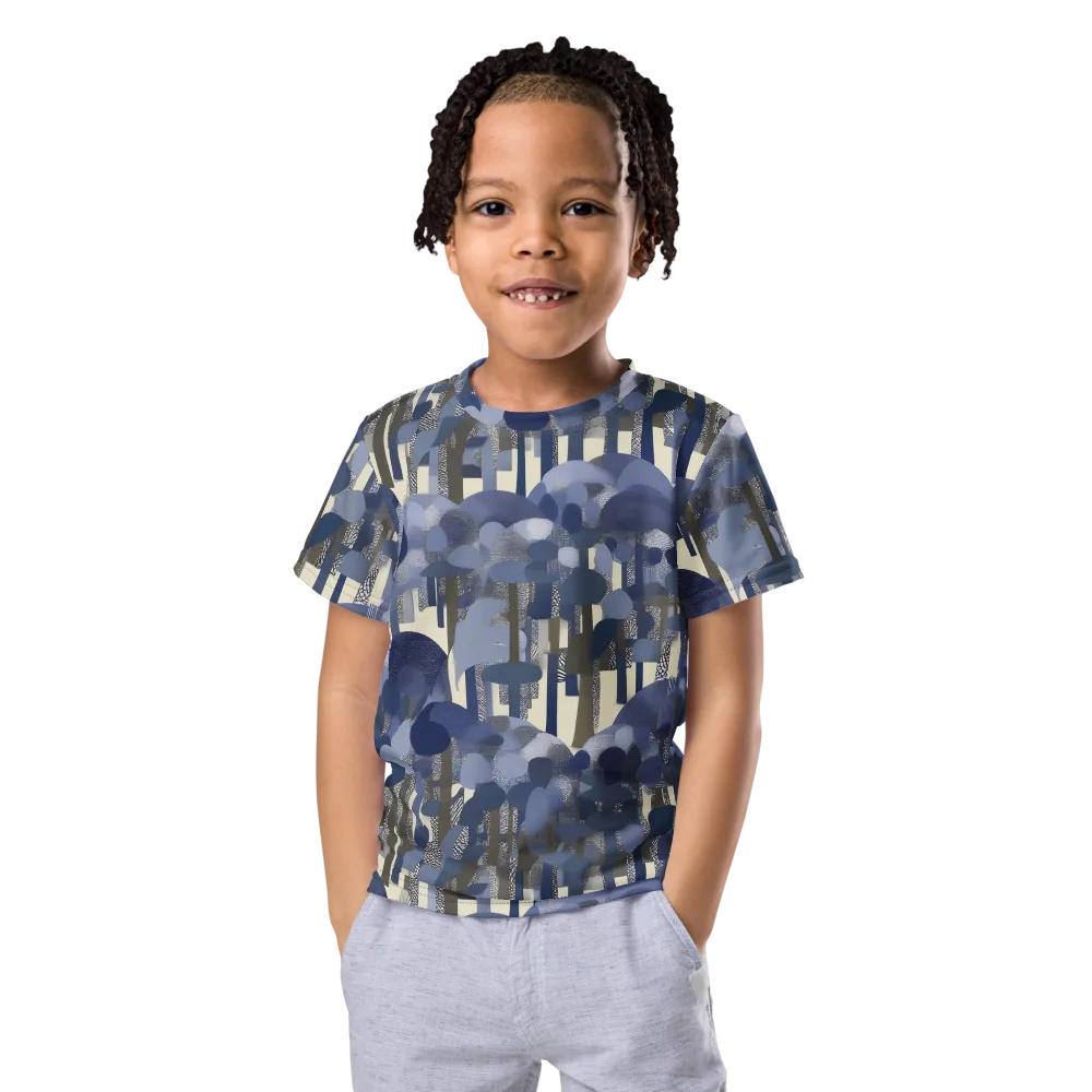 Bluewood Canopy on Kids Crew Neck T-Shirt — Front