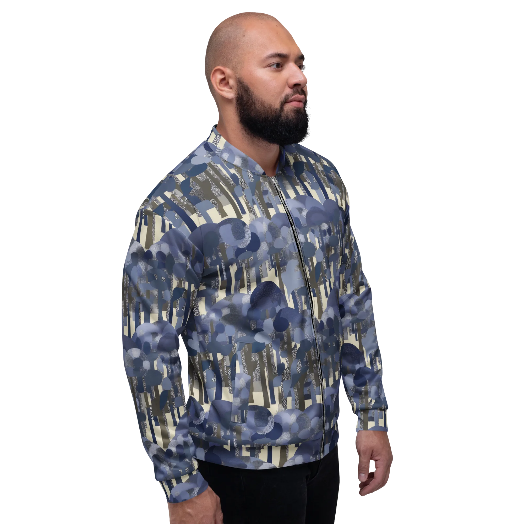 Bluewood Canopy on Bomber Jacket — Right