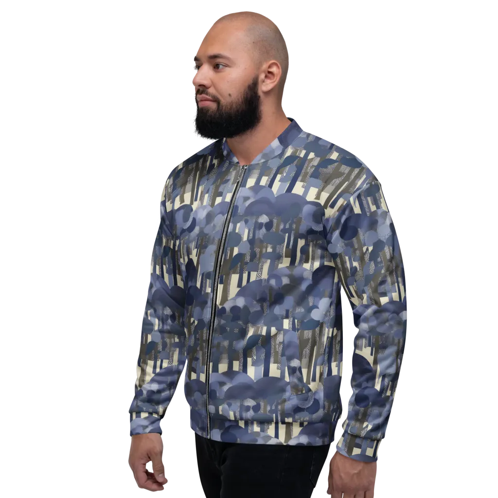 Bluewood Canopy on Bomber Jacket — Left